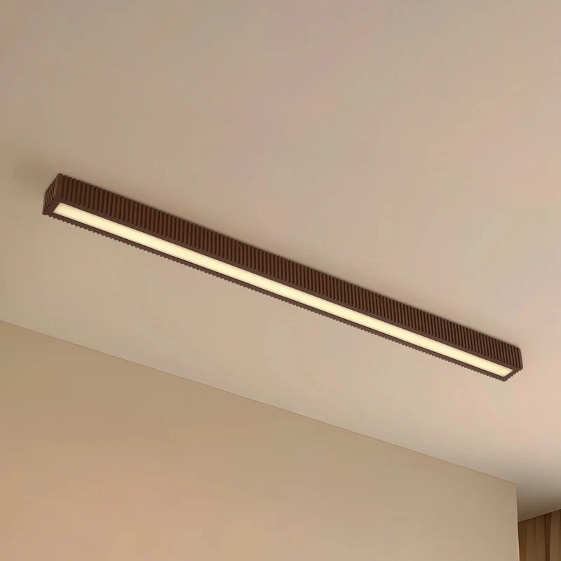 B-Ware Lucande Deckenleuchte Lampe LED Eiche schwarz dimmbar Holz Emara