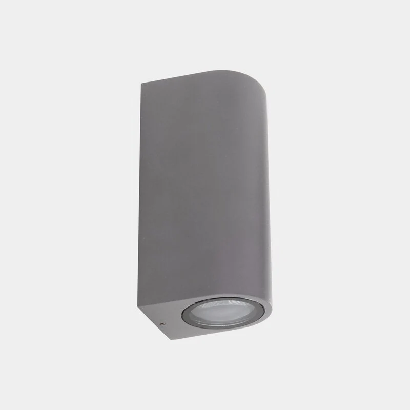 B-Ware LEDS-C4 Außenwandlampe Leuchte Eko Double grau Hauptbeleuchtung Breite 7 cm Alu