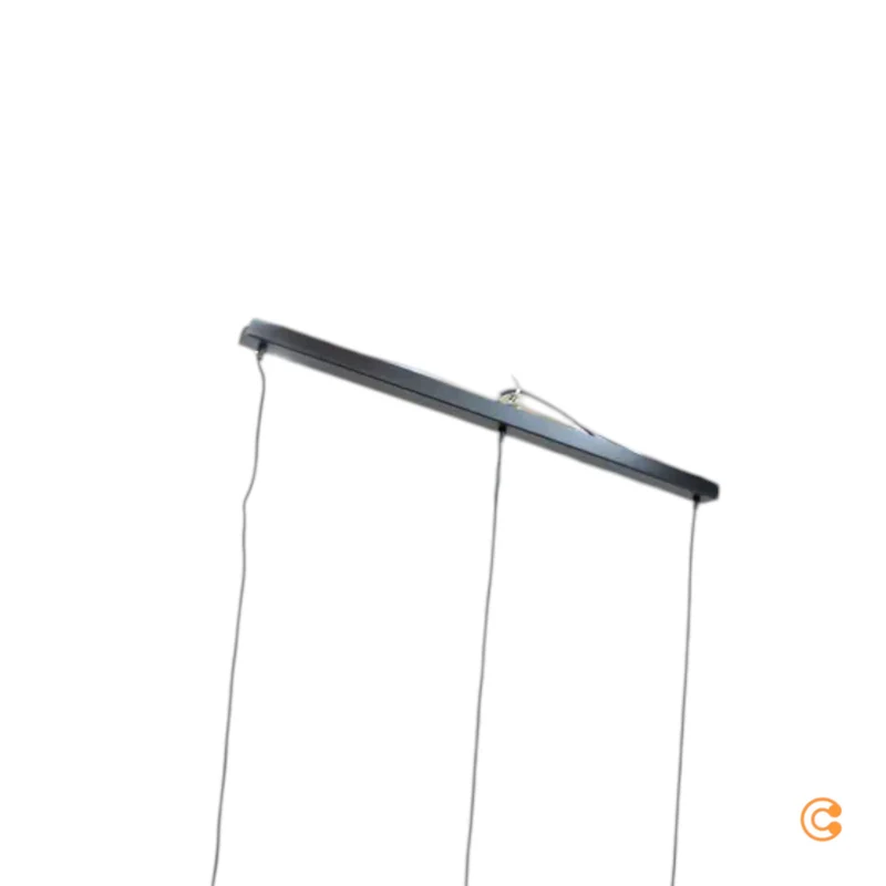 B-Ware Solbika Lighting Pendelleuchte Linkeus II, Glasgrau, 3 Lichtquellen