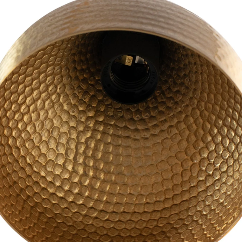 B-Ware Opviq Hängeleuchte Pendelleuchte Tattoo 6214 goldfarben Metall 3-flammig linear