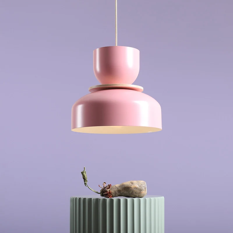 B-Ware ALDEX Hängeleuchte Uto Pendelleuchte Deckenlampe rosa Metallschirm dimmbar 30 cm