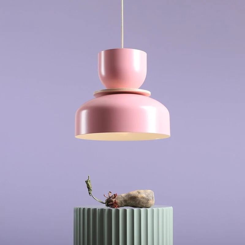 B-Ware ALDEX Hängeleuchte Uto Pendelleuchte Deckenlampe rosa Metallschirm dimmbar 30 cm