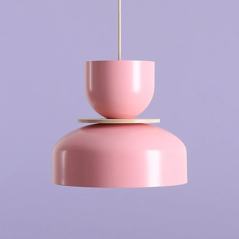 B-Ware ALDEX Hängeleuchte Uto Pendelleuchte Deckenlampe rosa Metallschirm dimmbar 30 cm