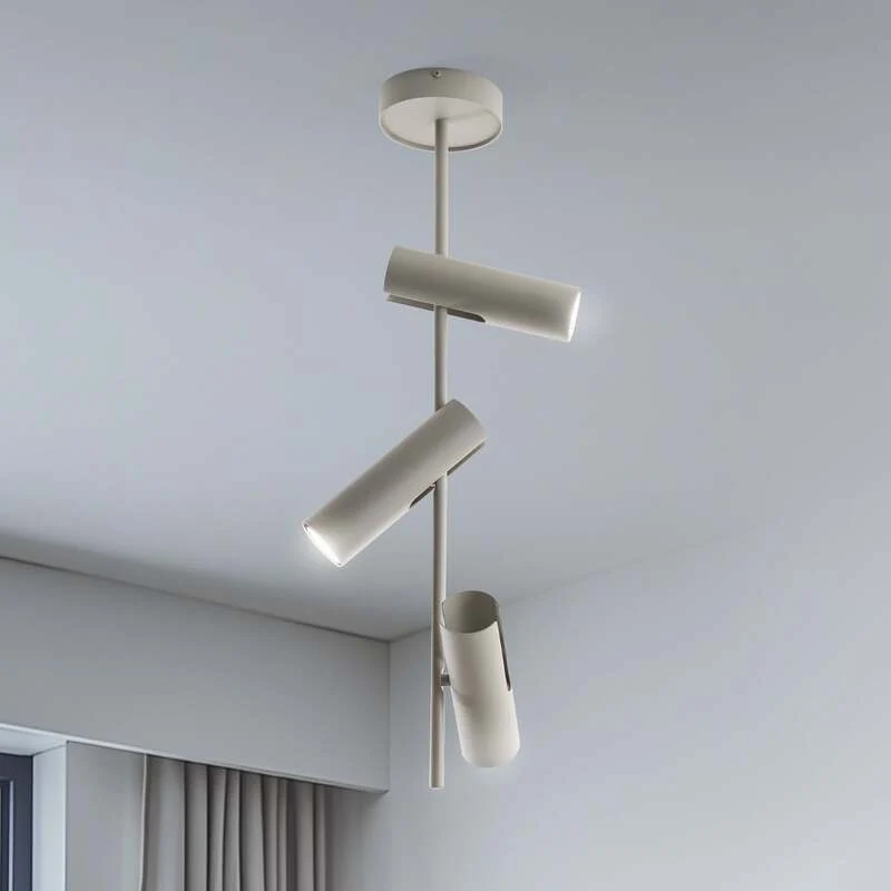 B-Ware SIGMA Deckenspot Leda 3 Strahler Lampe taupe Stahl GU10 3-flammig Höhe 76 cm
