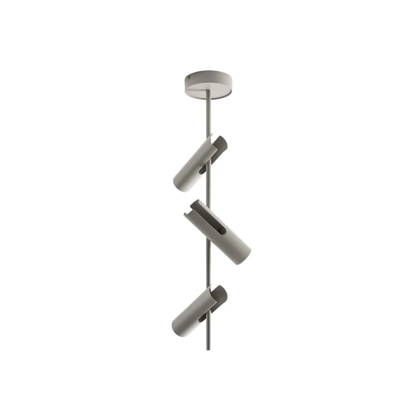 B-Ware SIGMA Deckenspot Leda 3 Strahler Lampe taupe Stahl GU10 3-flammig Höhe 76 cm