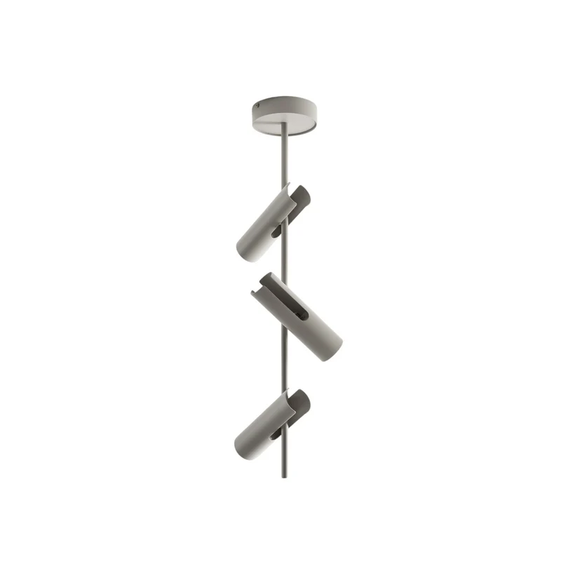 B-Ware SIGMA Deckenspot Leda 3 Strahler Lampe taupe Stahl GU10 3-flammig Höhe 76 cm