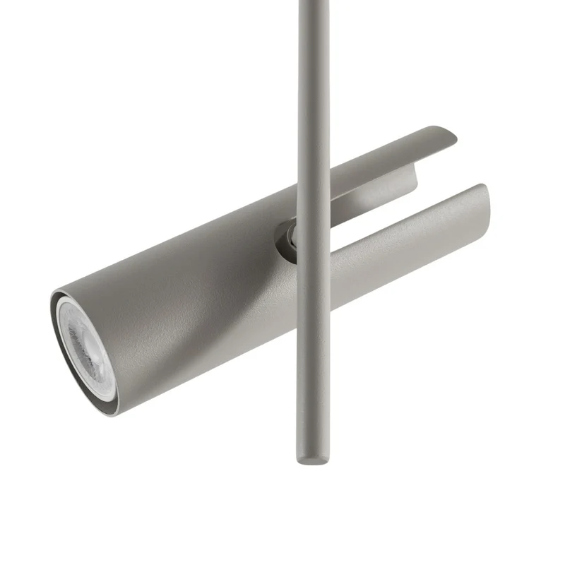B-Ware SIGMA Deckenspot Leda 3 Strahler Lampe taupe Stahl GU10 3-flammig Höhe 76 cm