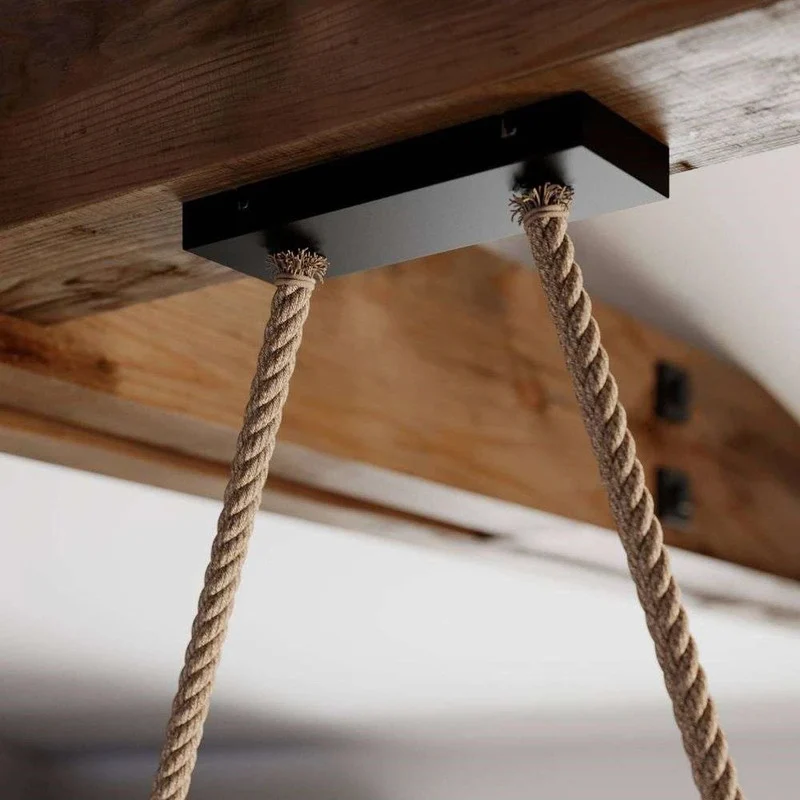 B-Ware Lucande Hängeleuchte Pendelleuchte Holzlampe E14 schwarz eiche