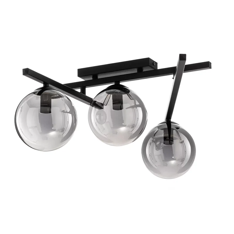 B-Ware EMIBIG Deckenlampe Smart schwarz/grafit 3-flammig Deckenleuchte Leuchte Lampe