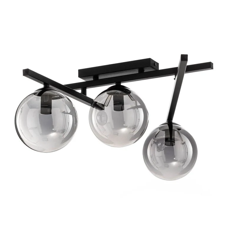 B-Ware EMIBIG Deckenlampe Smart schwarz/grafit 3-flammig Deckenleuchte Leuchte Lampe
