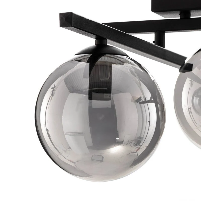 B-Ware EMIBIG Deckenlampe Smart schwarz/grafit 3-flammig Deckenleuchte Leuchte Lampe