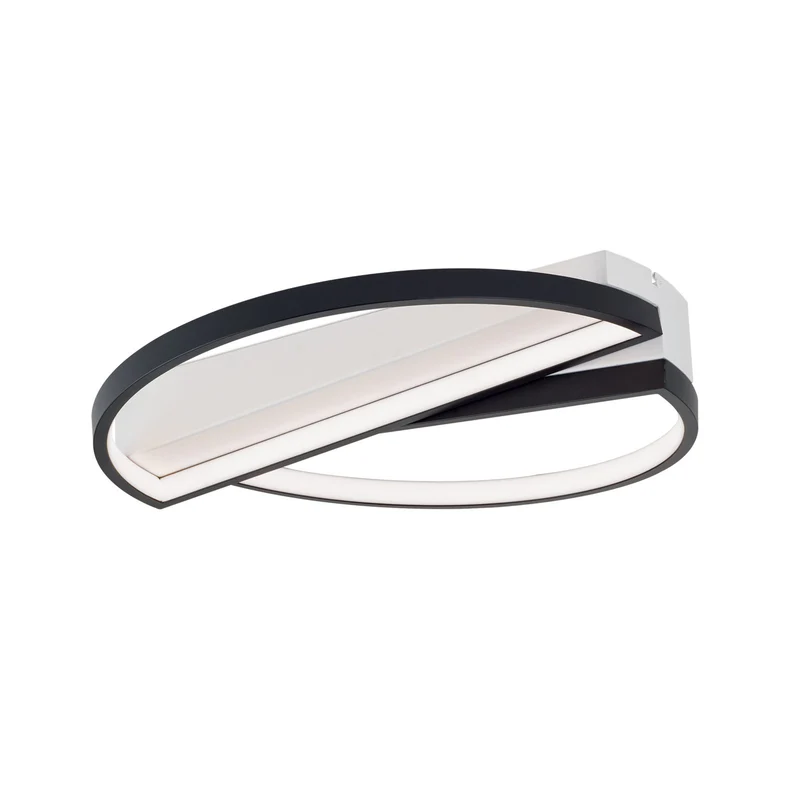 B-Ware Olga Deckenlampe Deckenleuchte LED schwarz weiß Stahl Silikon Wohnzimmerlampe