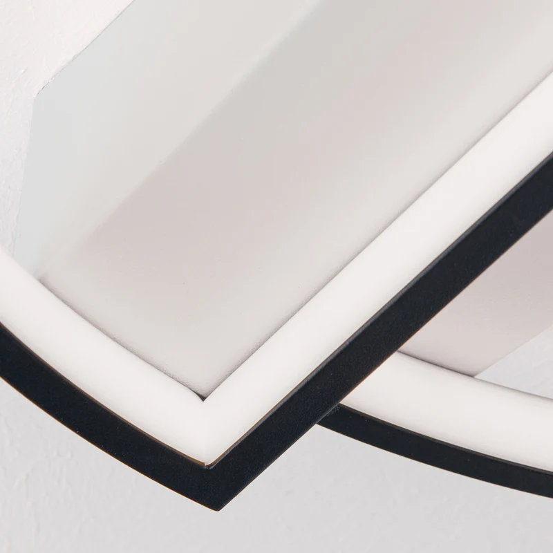 B-Ware Olga Deckenlampe Deckenleuchte LED schwarz weiß Stahl Silikon Wohnzimmerlampe