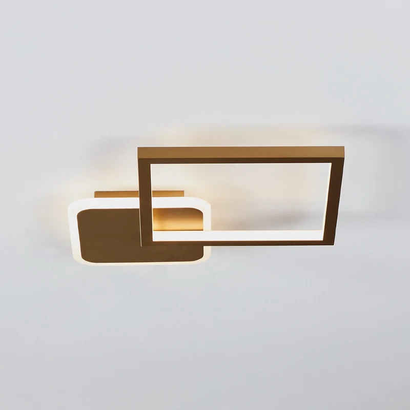 B-Ware Eglo Deckenlampe Deckenleuchte LED Gafares Fernbedienung gold Aluminium 33 cm