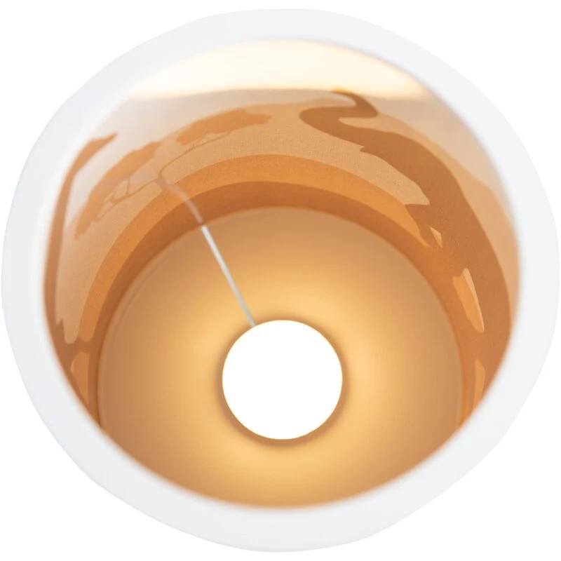 B-Ware Elobra Tischleuchte LED Leuchte Tischlampe 25/15 Scandi Savanne orange dimmbar