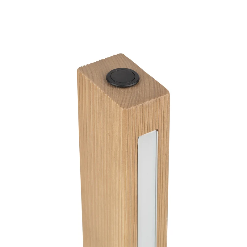 B-Ware Tischleuchte Teo LED-Tischlampe Holzlampe Buche Touchdimmer Holz 42 cm