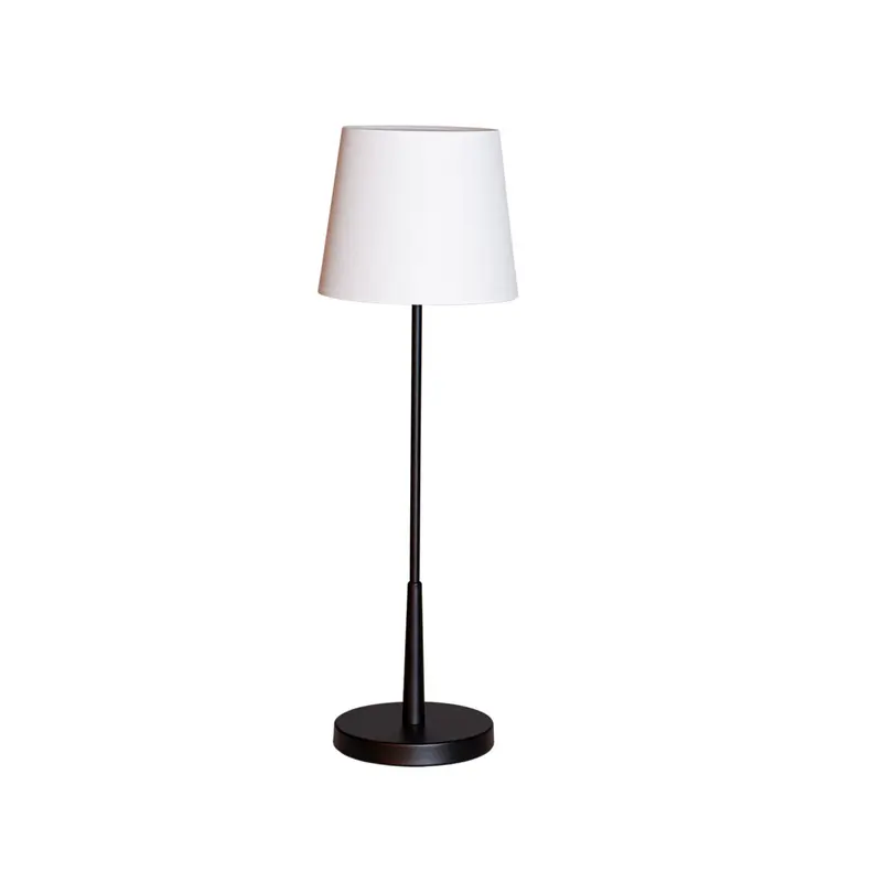 B-Ware By Rydéns Tischlampe Lampe Lumi 69cm Dekoleuchte LED schwarz weiß Textil