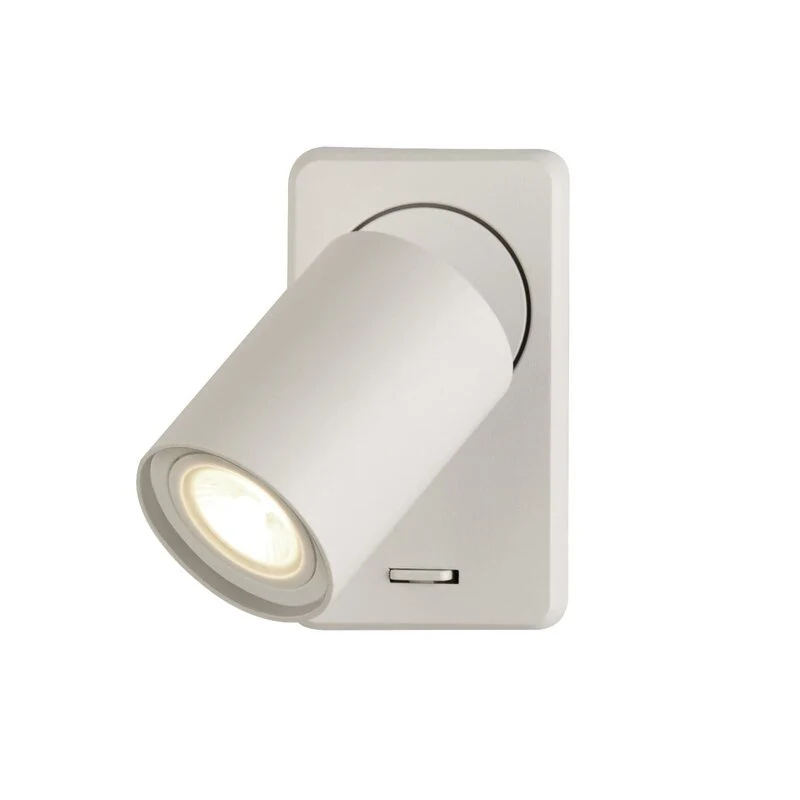 B-Ware Searchlight Wandleuchte Switched Lampe Schalter Wandlampe weiß Aluminium GU10