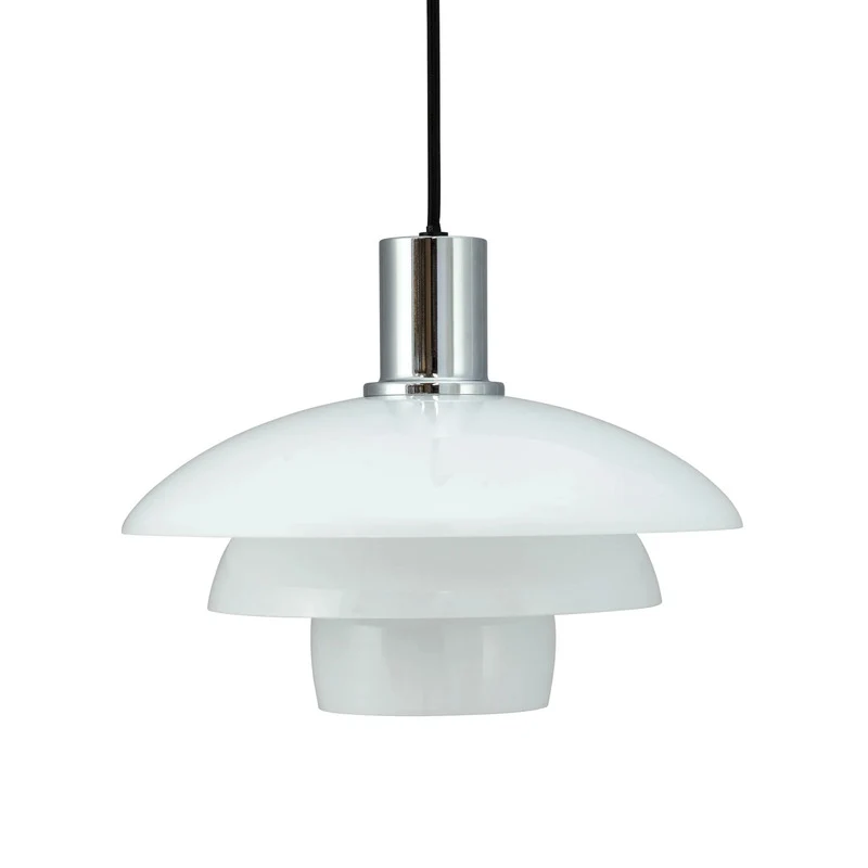 B-Ware Dyberg Larsen Pendellampe Hängelampe Morph Glas weiß Glaslampe opal 28 cm