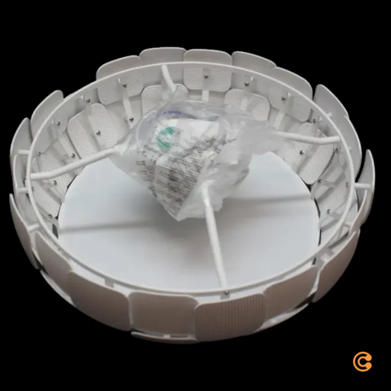 B-Ware Schuller Valencia Deckenleuchte Lamp Deckenlampe LED weiß Quios 3D Optik Glas