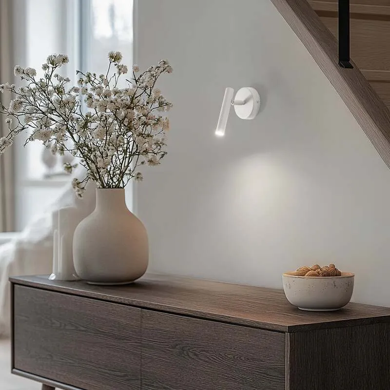 B-Ware SIGMA Wandleuchte Leuchte Wandlampe taupe Stahl G9 Lampe Höhe 15 cm