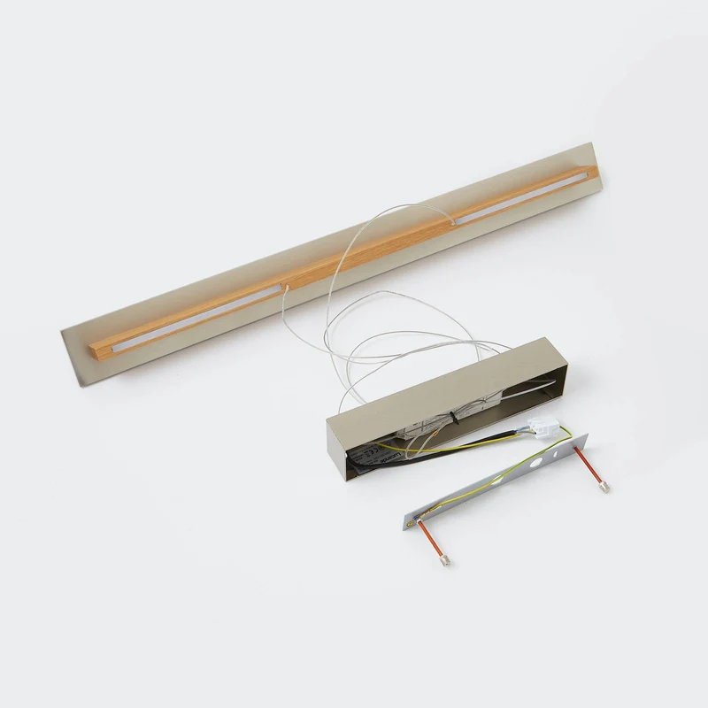 B-Ware Rothfels Pendelleuchte Hängelampe LED Eiche Nickel Lexa warmweiß dimmbar 78 cm