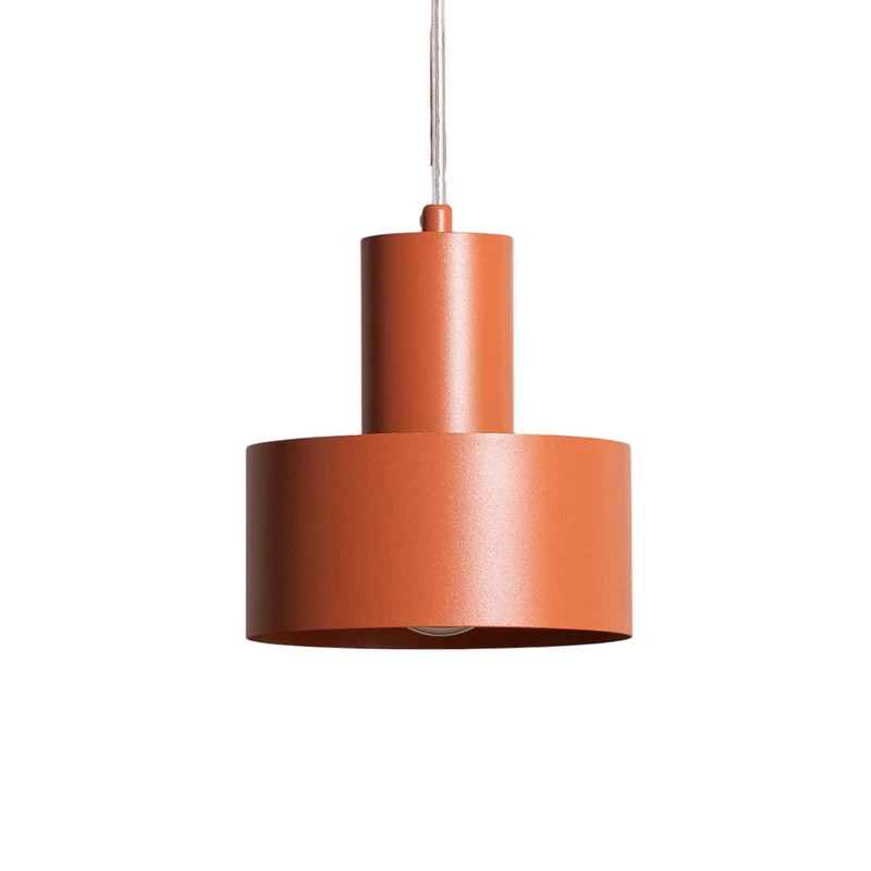 B-Ware Rif Hängeleuchte Pendelleuchte Deckenlampe ziegelrot rund 3 flammig Ø 33 cm