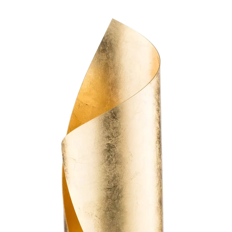 B-Ware Knikerboker Hué Blattgold-Tischleuchte Tischlampe Leuchte Lampe Tischlicht Licht