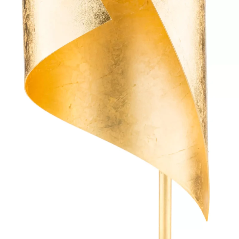 B-Ware Knikerboker Hué Blattgold-Tischleuchte Tischlampe Leuchte Lampe Tischlicht Licht