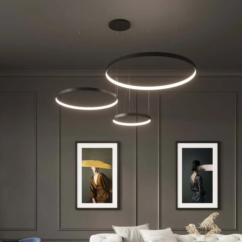 B-Ware RIO 110 Pendelleuchte Hängeleuchte LED Deckenlampe schwarz Universalweiß Licht