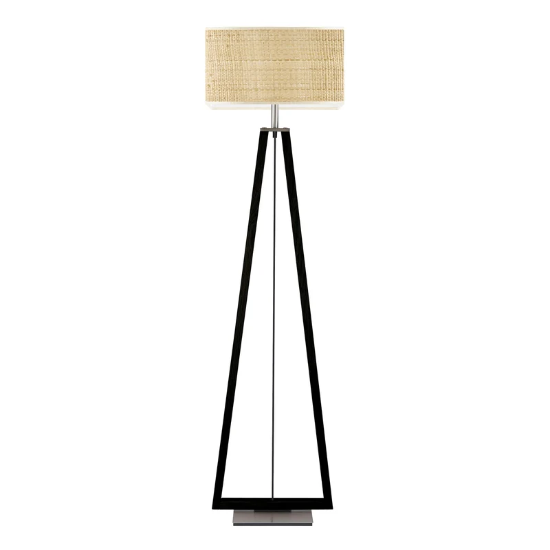 B-Ware HerzBlut Stehleuchte Lampe Hauptlicht asteiche kohle sand modernes Design
