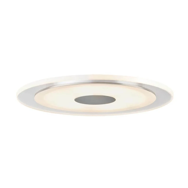 Premium EBL Set Whirl rund LED 1x6W Alu-Gedreht Satin Alu Acryl