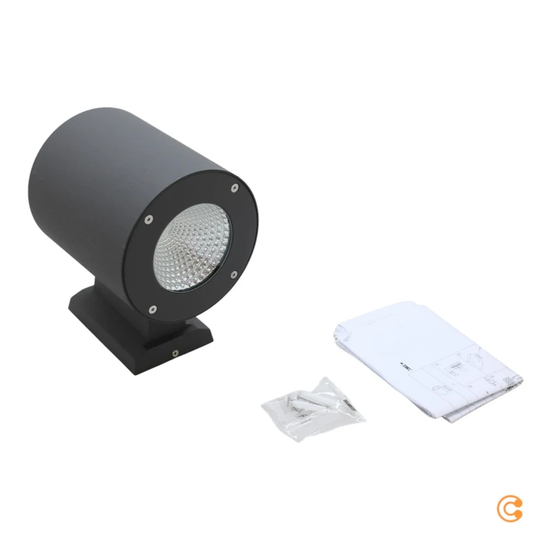 B-Ware LED Außenwandleuchte Tiago LED Wandlampe Außenleuchte Dunkelgrau IP54 Warmweiß