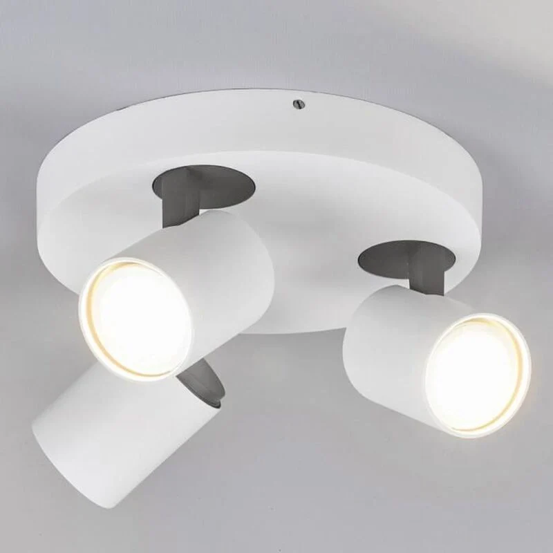 B-Ware Lampenwelt 3-flammiges LED-Deckenrondell Deckenlampe Lampe Leuchte Decke Sean