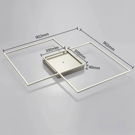 B-Ware Lucande LED-Deckenlampe Deckenlampe Hängeleuchte Hängeleuchte Lampe Mirac 90,2cm
