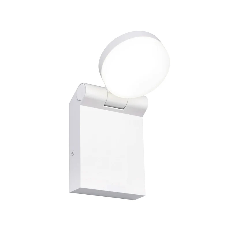 B-Ware Trio Lighting Außenwandleuchte Wandlampe LED Adour weiß matt kippbar IP44 CCT
