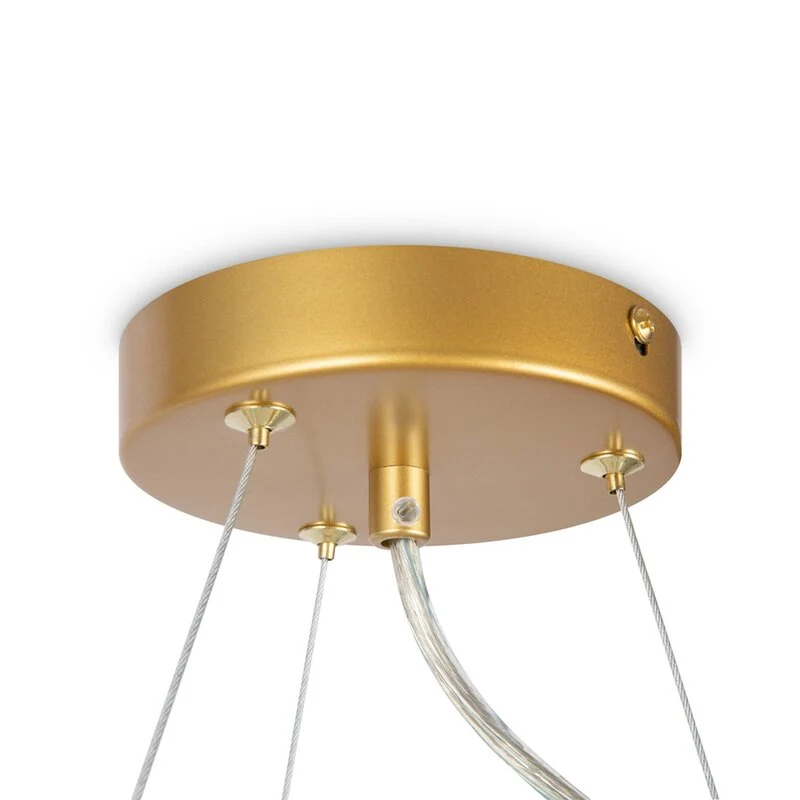 B-Ware Maytoni Hängeleuchte Pendelleuchte Dallas goldfarben amber 11-flammig Lampe G9