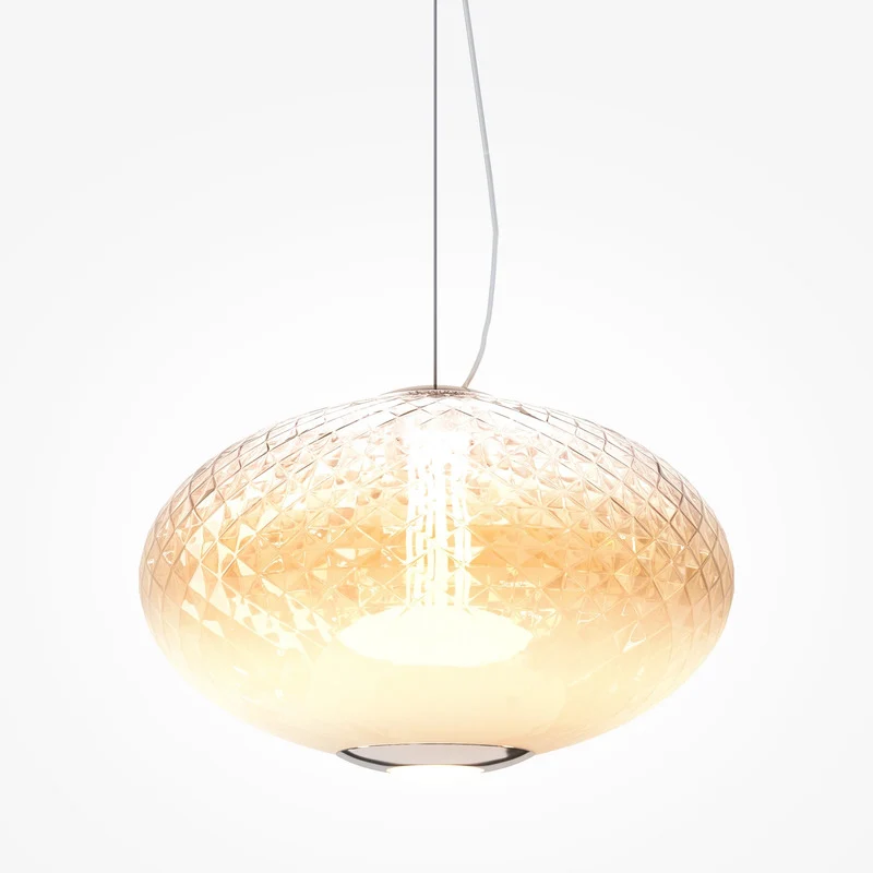 B-Ware Maytoni Pendelleuchte Hängelampe LED Bruma weiß Glas