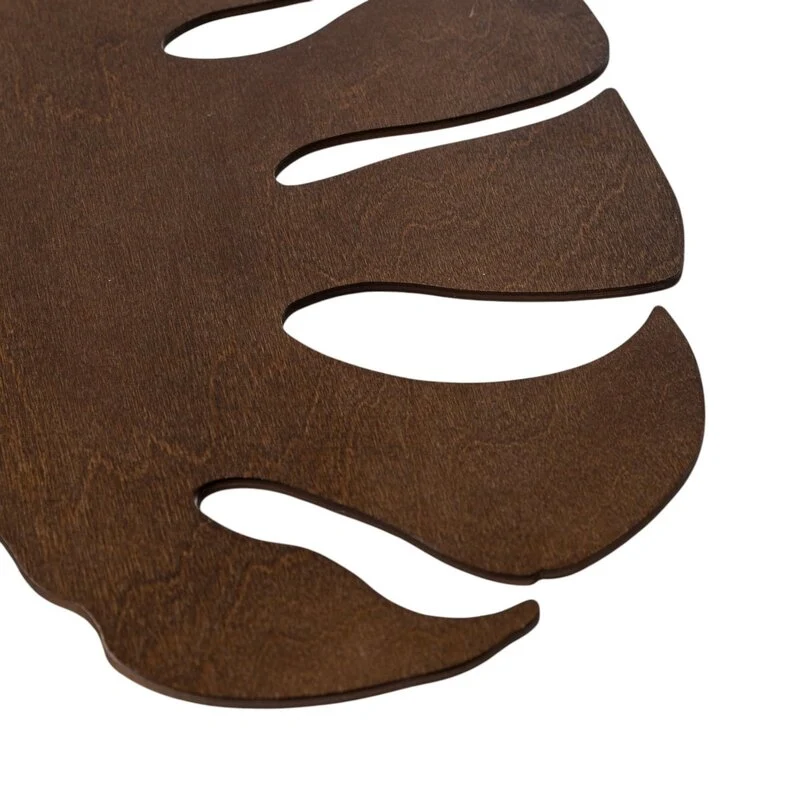 B-Ware Envostar Wandleuchte Wandlampe Folah Holzlampe Nussbaum 40x35cm SIEHE TEXT/FOTO