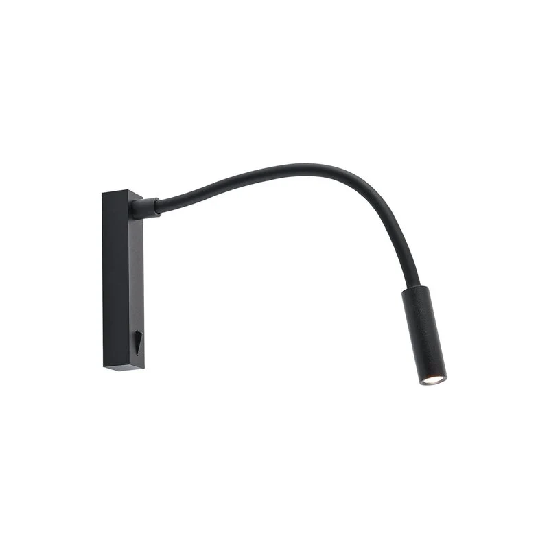 B-Ware Molto Luce Wandlampe Wandleuchte LED Arok schwarz Aluminium Leuchte Ausladung 49
