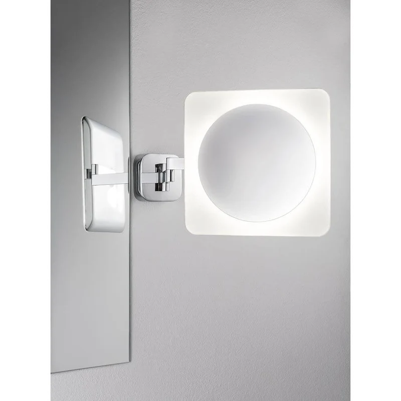 Wandleuchte Bela Kosmetikspiegel IP44 LED 5,7W Chrom Weiß