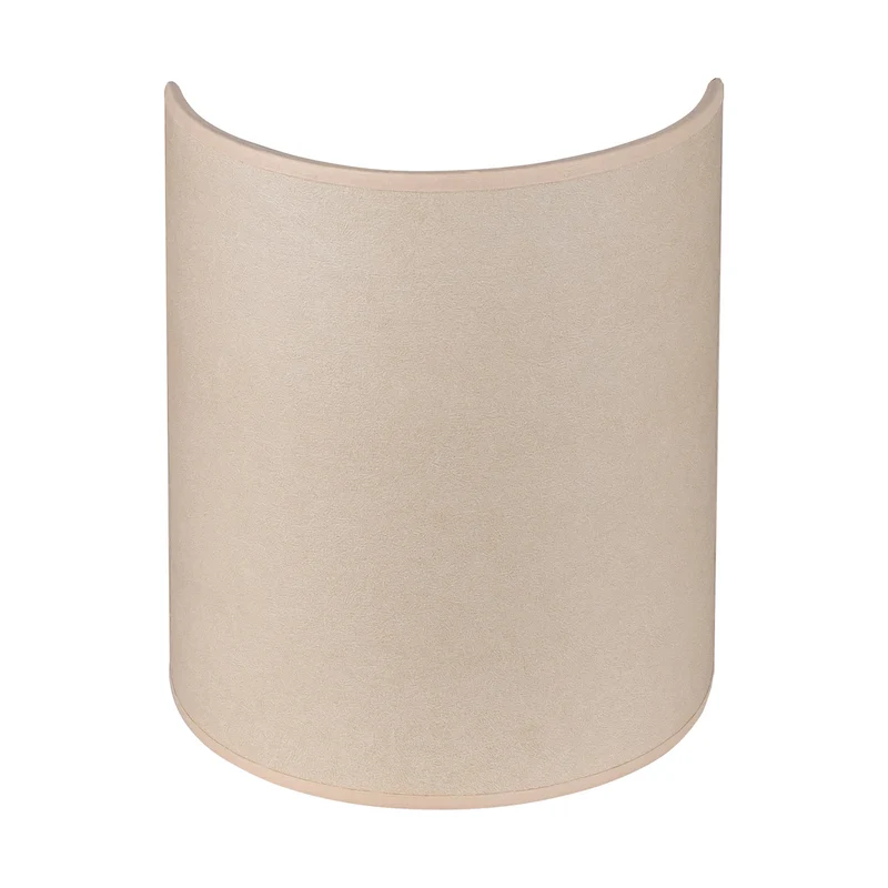 B-Ware Envostar Wandlampe Leuchte Idun beige Kunstleder 24cm Wandbeleuchtung Innen618
