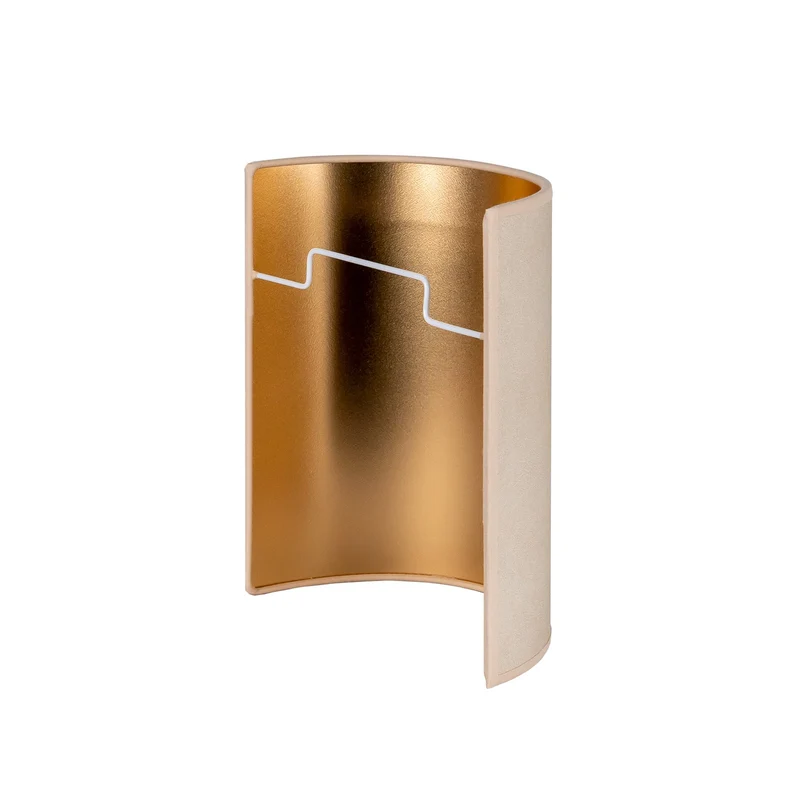 B-Ware Envostar Wandlampe Leuchte Idun beige Kunstleder 24cm Wandbeleuchtung Innen618