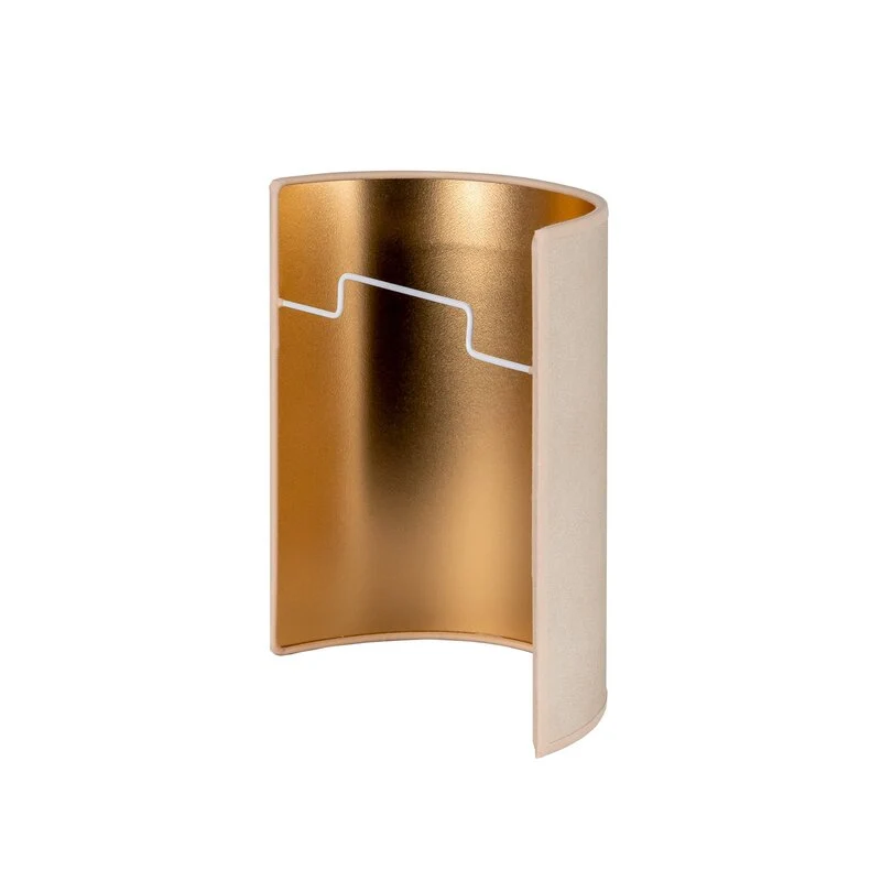 B-Ware Envostar Wandlampe Leuchte Idun beige Kunstleder 24cm Wandbeleuchtung Innen618