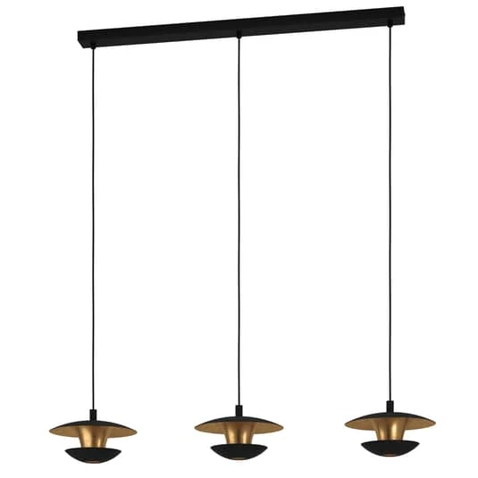 B-Ware EGLO Hängeleuchte Pendelleuchte LED Nuvano schwarz gold Wohnzimmerlampe Esszimme