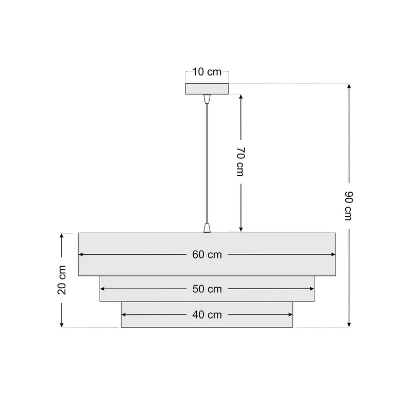 B-Ware Maco Design Triniti Hängeleuchte Pendelleuchte weiß silber Textil rund 60 cm