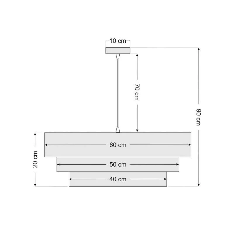 B-Ware Maco Design Triniti Hängeleuchte Pendelleuchte weiß silber Textil rund 60 cm