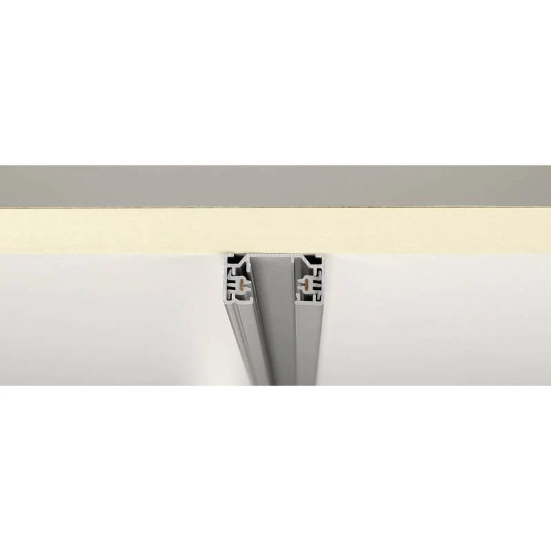B-Ware SLV Hochvolt-Schienensystem-Komponente Schiene Aufbau 1phasig Silber Grau 100 cm