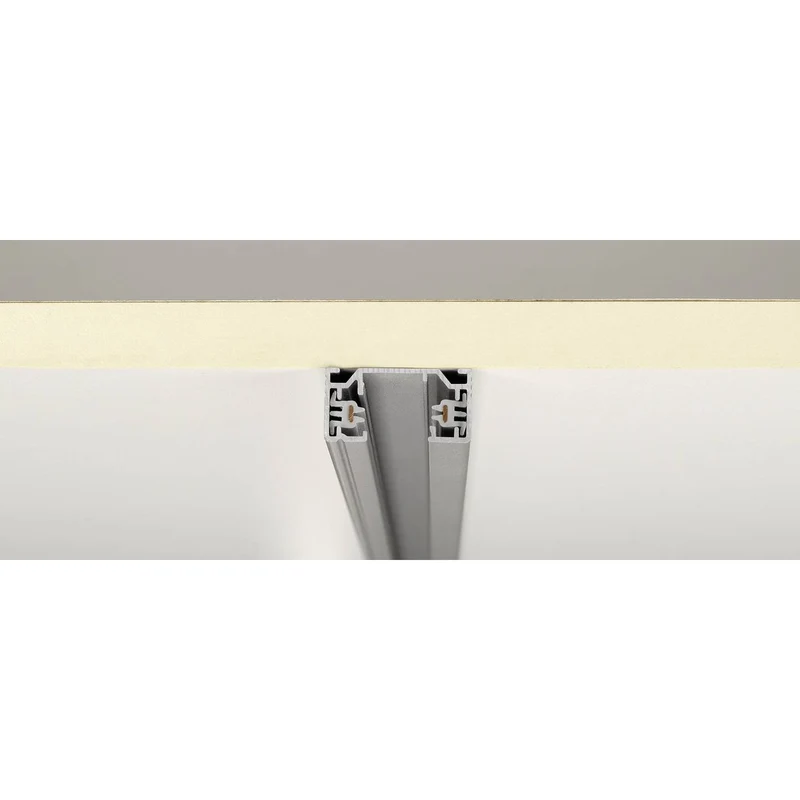 B-Ware SLV Hochvolt-Schienensystem-Komponente Schiene Aufbau 1phasig Silber Grau 100 cm