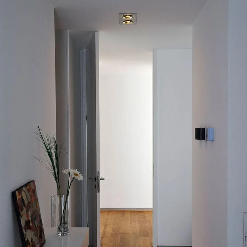 New Tria II Downlight ES111 rechteckig Alu-Gebürstet